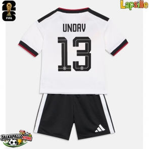 Saksa Deniz Undav #13 Kotipaita Lapsille MM-kisat 2026 Lyhythihainen (+ shortsit)